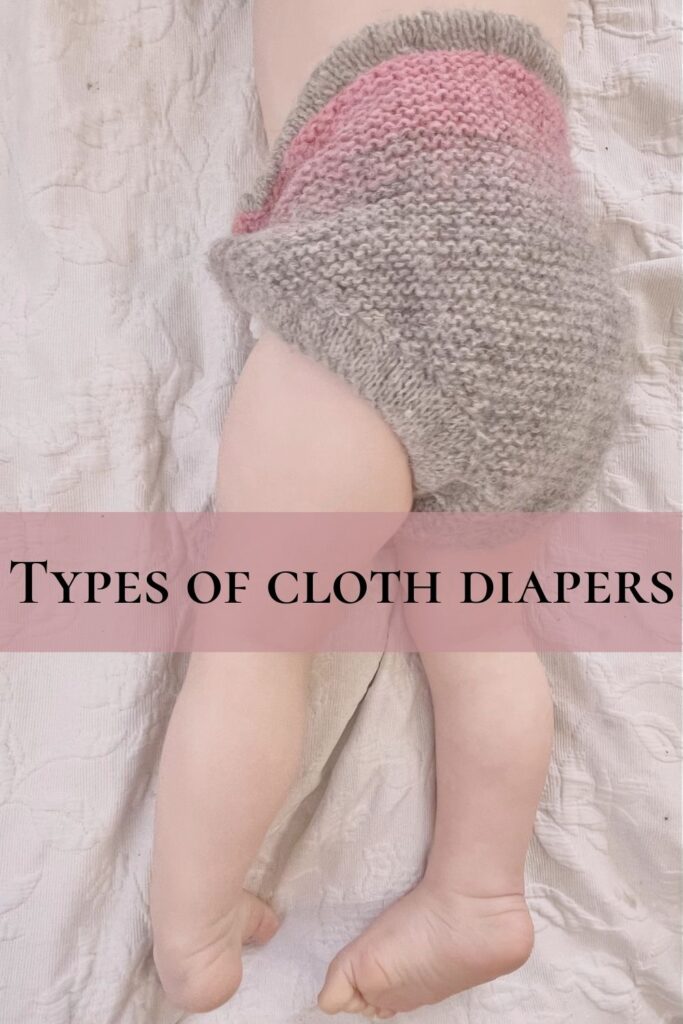 A child with a woollen diaper. 