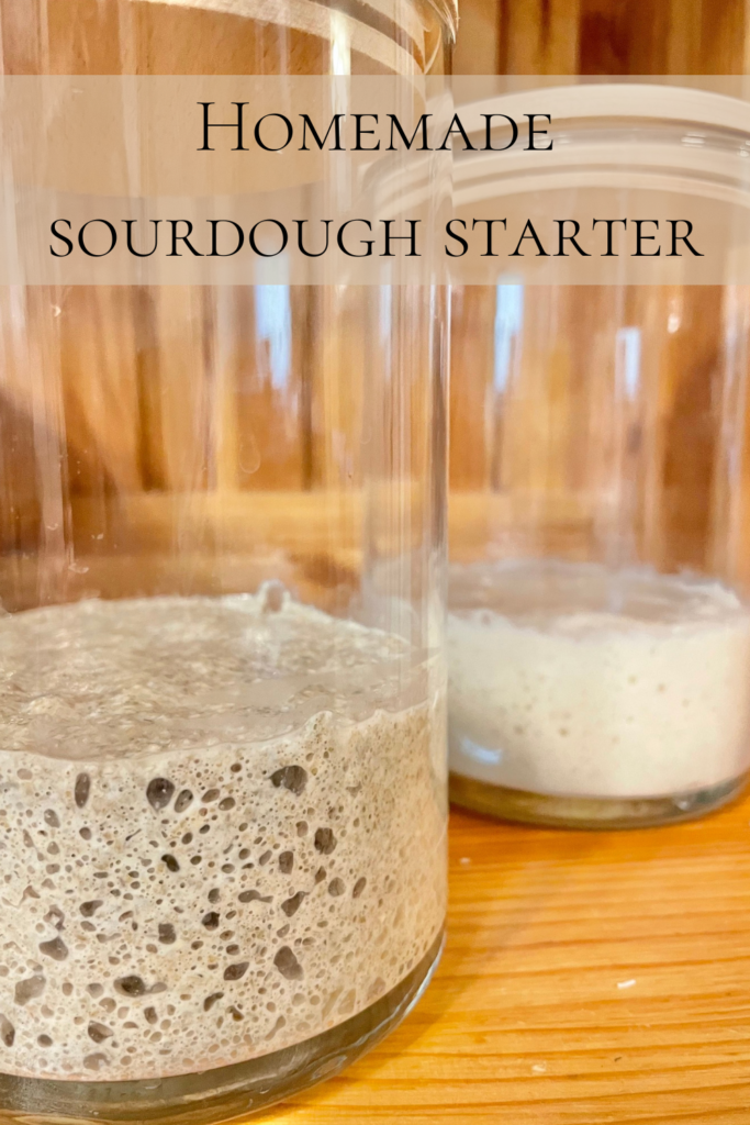 Sourdough in a jar. 