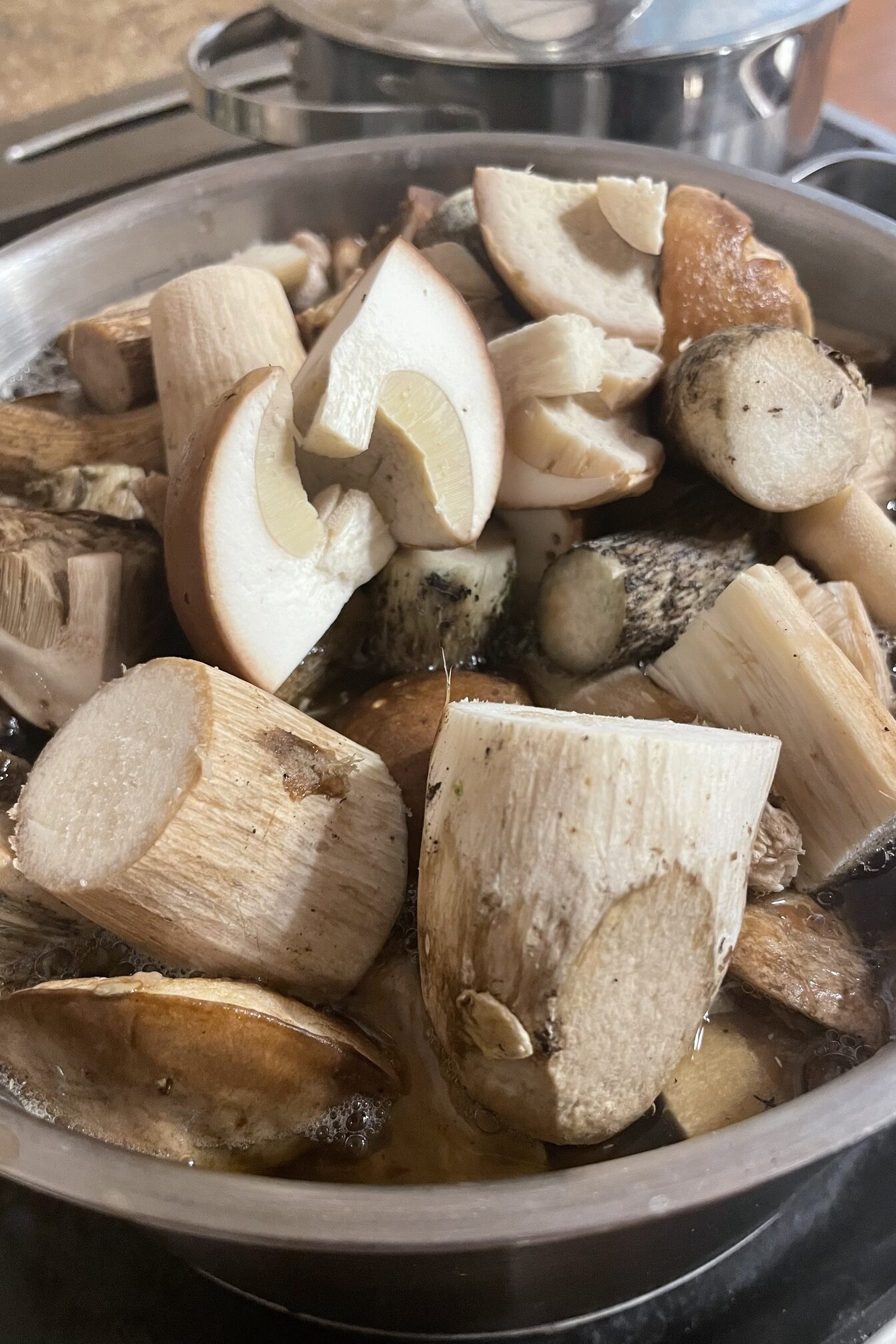 Brined boletes.