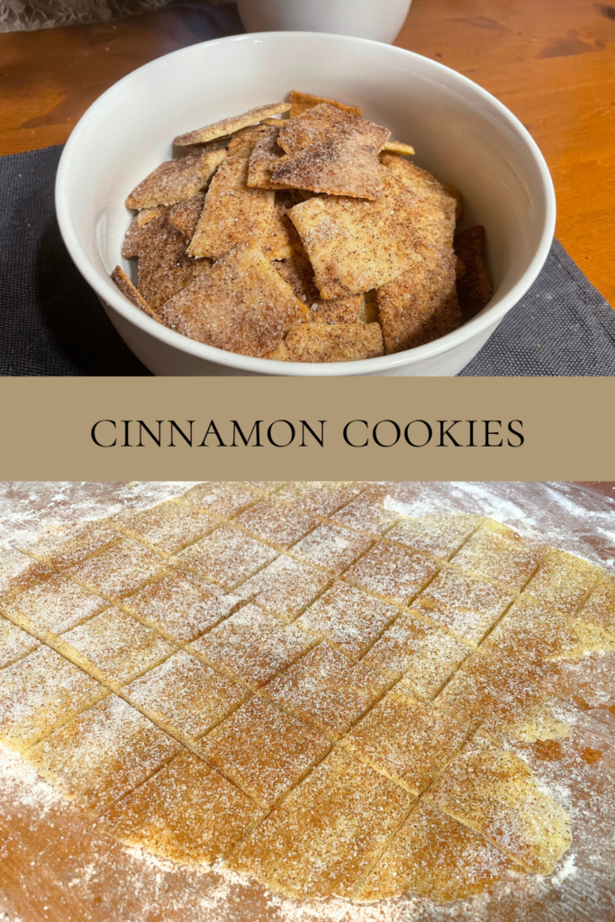 Cinnamon cookies and cookie dough.