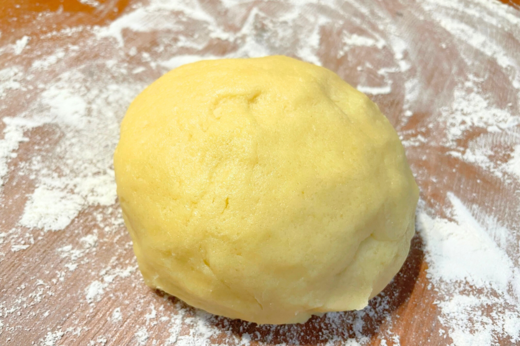 A ball of cookie dough.