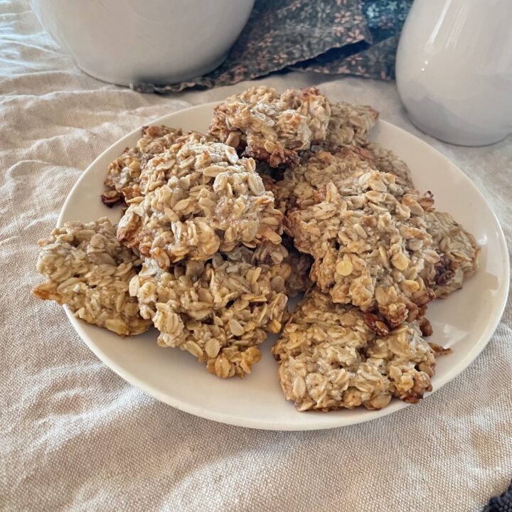 Vegan Banana Oatmeal Cookies