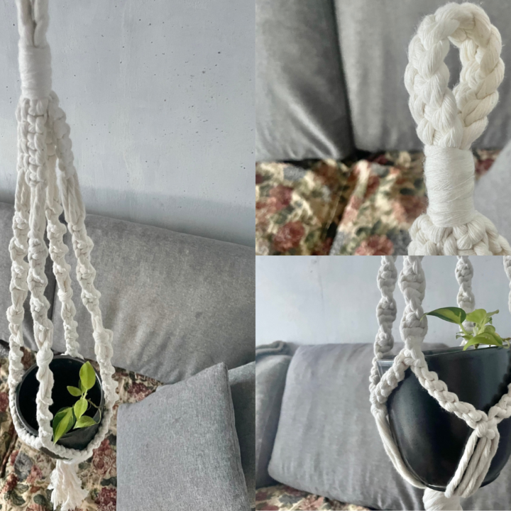 DIY Macrame Plant Hanger for Beginners (Easy Tutorial)